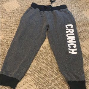 Grey jogger capris